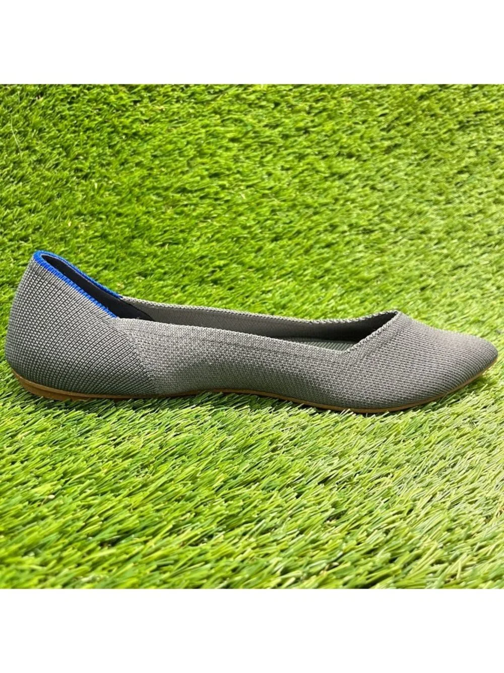 Rothy's The Point Womens Size 10 Gray Casual Classic Slip On Ballet Flats Shoes